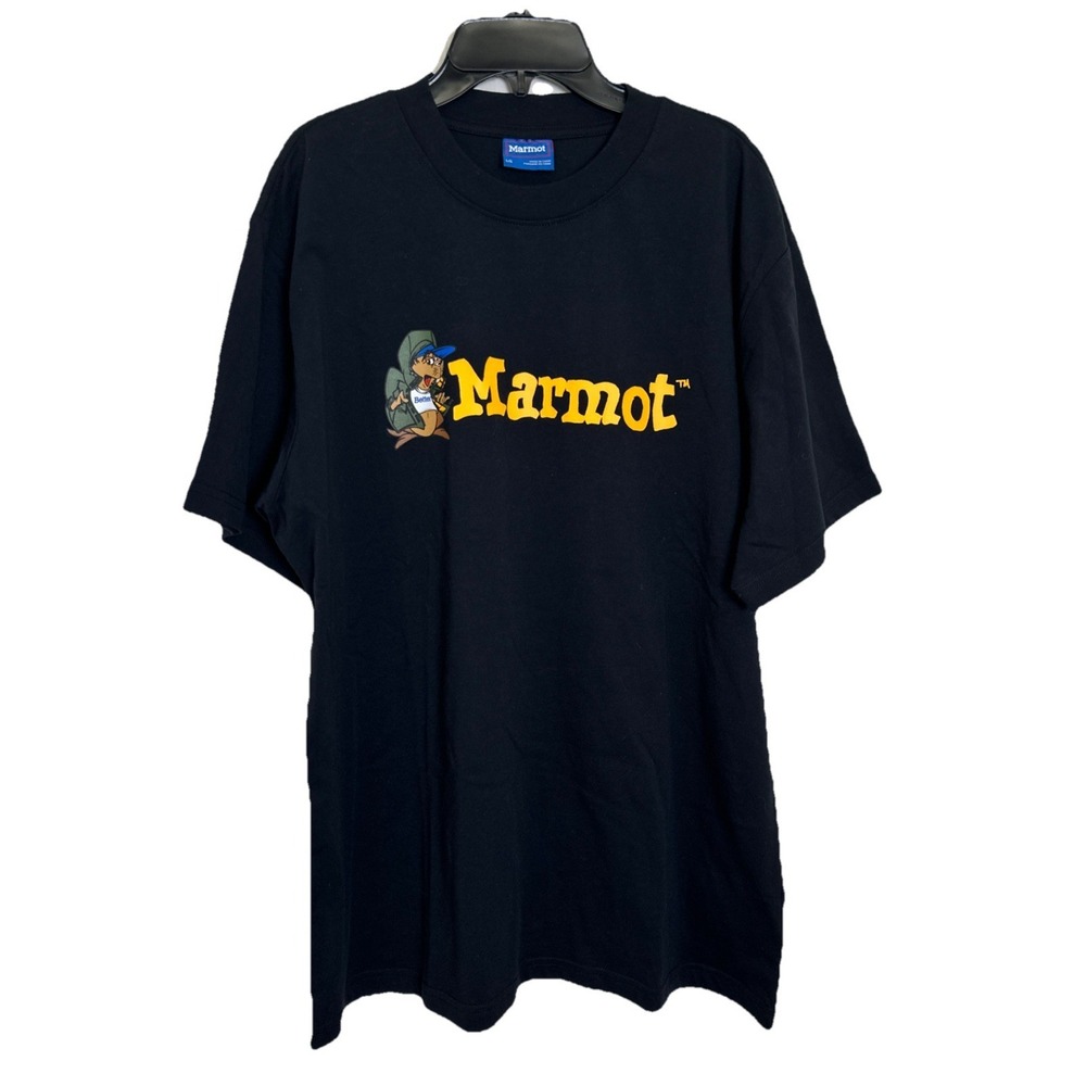 Marmot x Better Mammoth‎ Marty Short-Sleeve T-Shirt in black Men's Sz Large NWOT